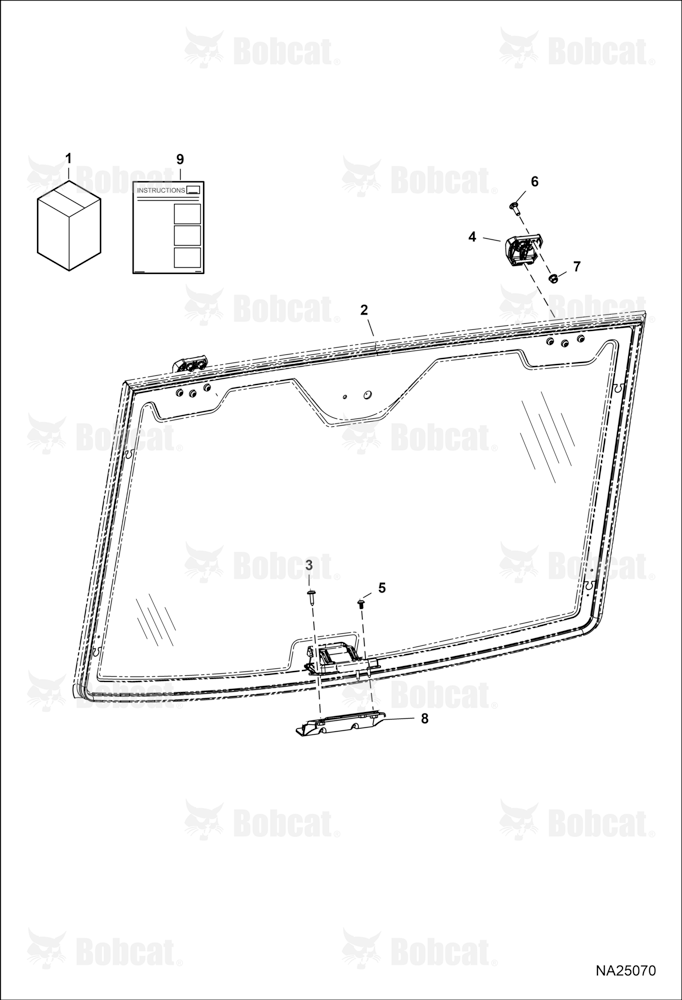 CAB Windshield Kit (Fixed Window)