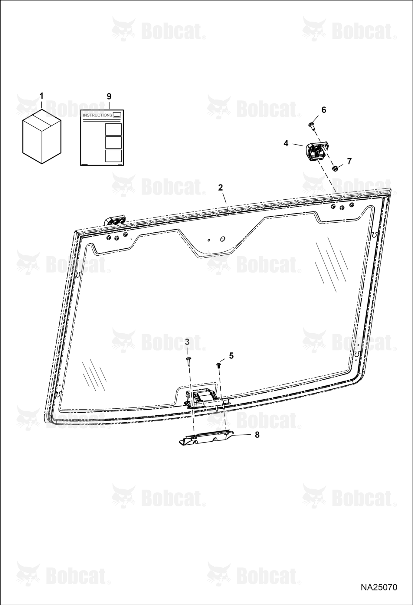 CAB Windshield Kit (Fixed Window)