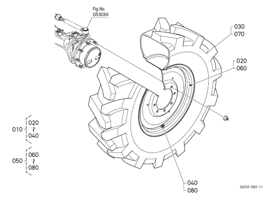 Front Wheel (380/85/R28) [Mitas]