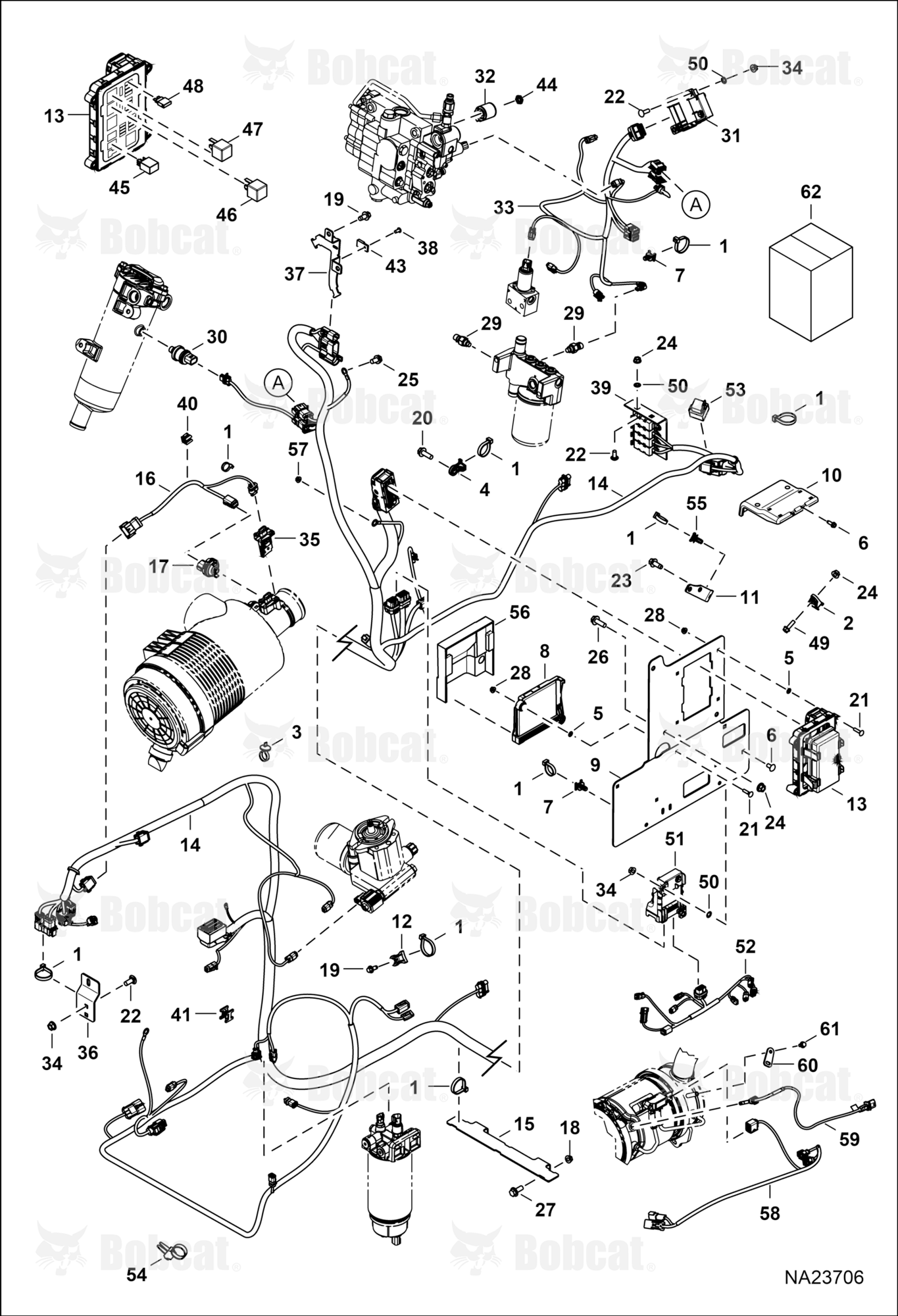 Engine Electrical Circuitry (Frame Harness, Fuse Relay, & Sensors)  B51U11513 - B51U17311