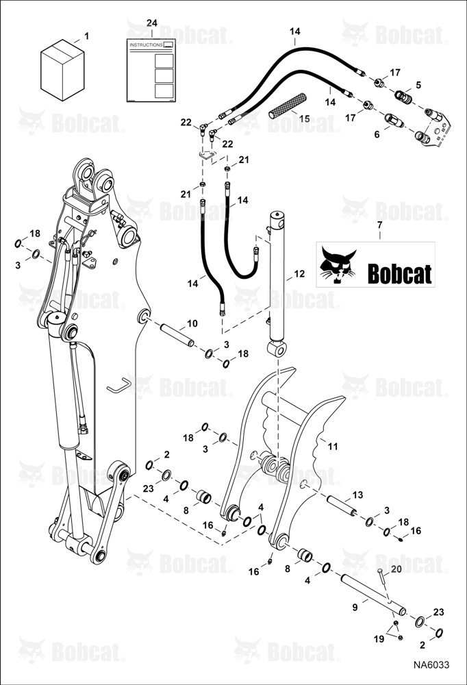 Clamp (Kit) (Extendable Arm) AT1R00101 & Above