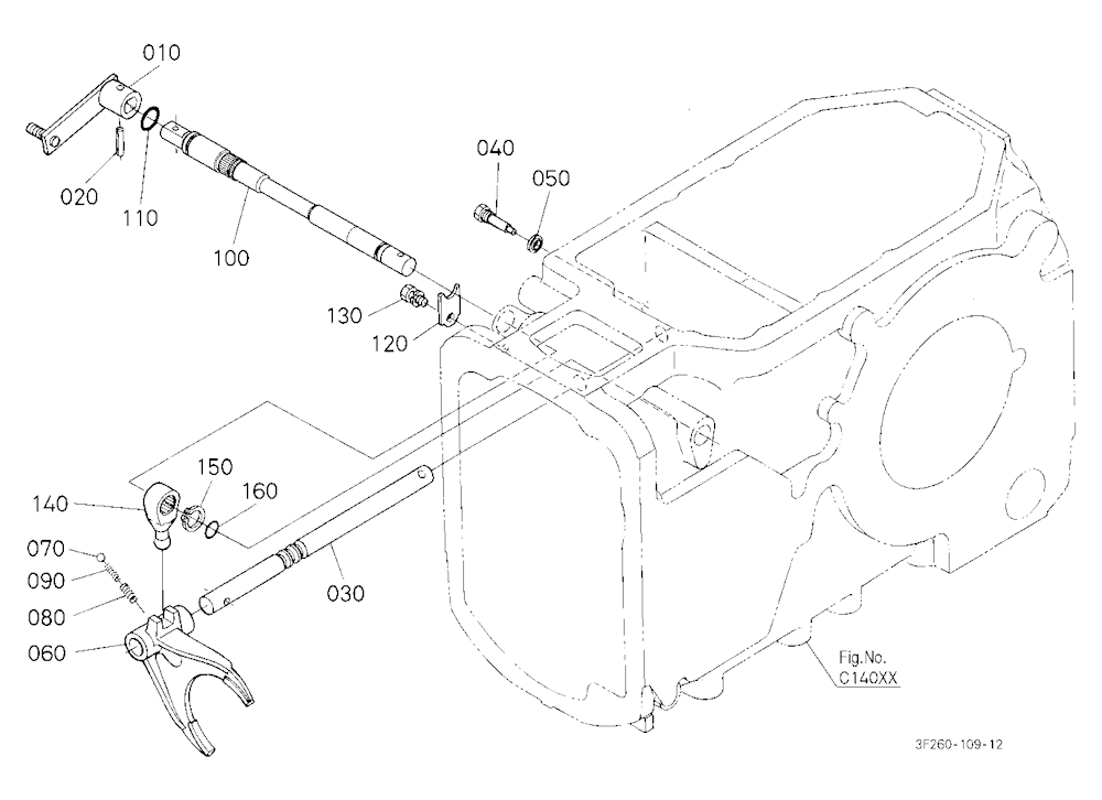 Range Gear Shift Fork