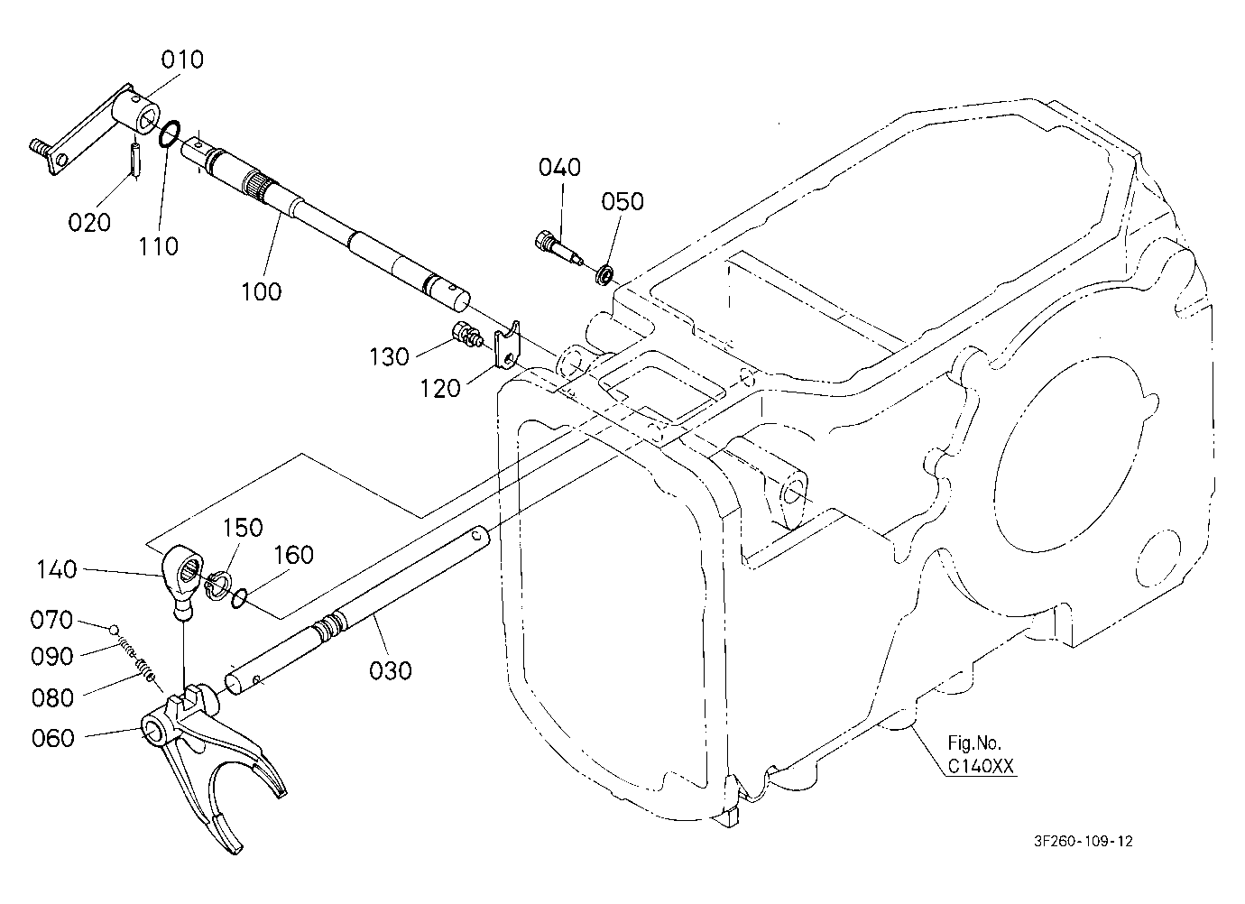 Range Gear Shift Fork