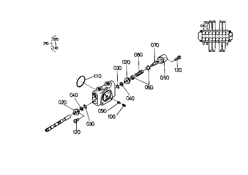 Control Valve (2) Spool Section (3) [Ktc Kcl]