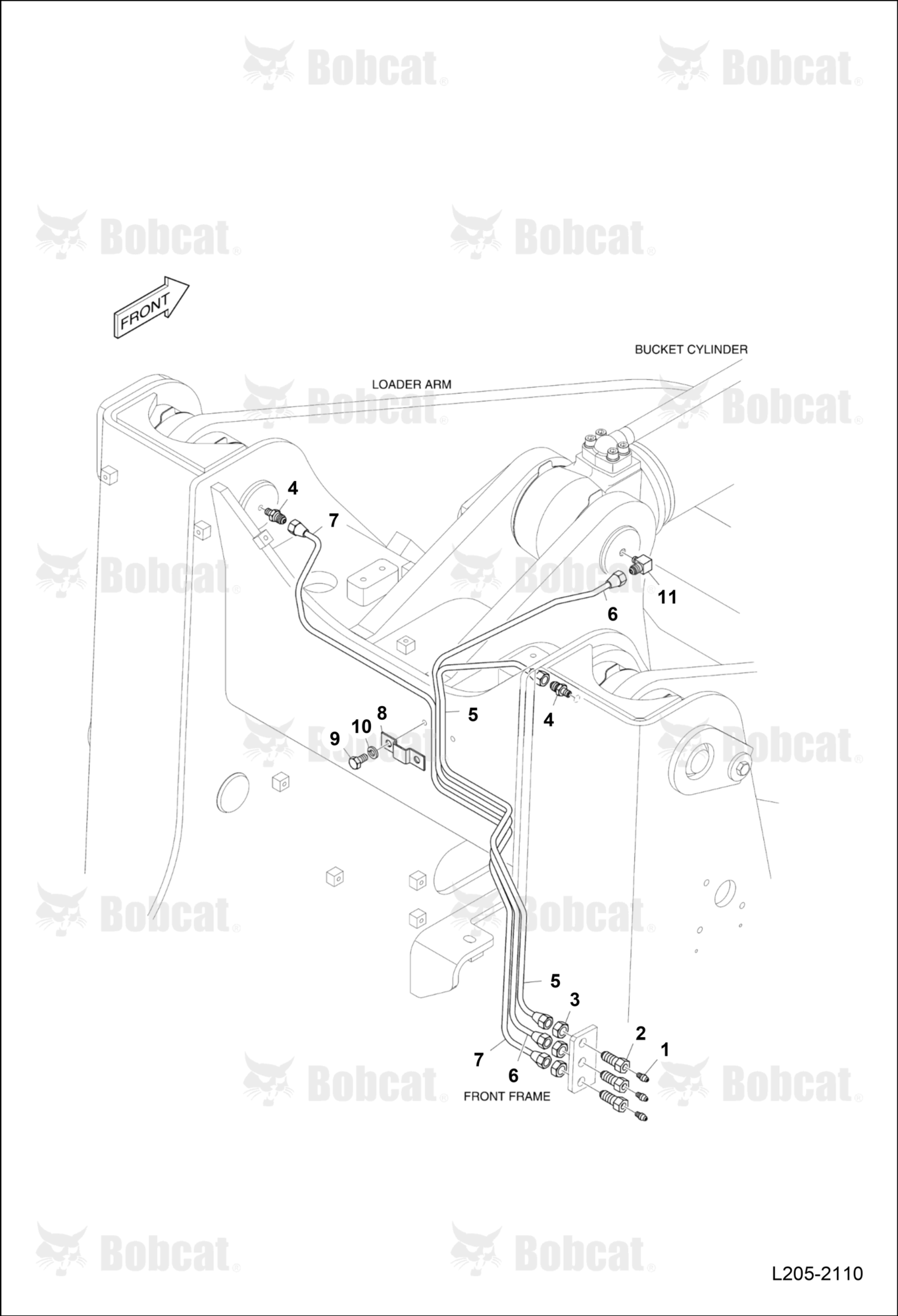 Front Lubrication Piping