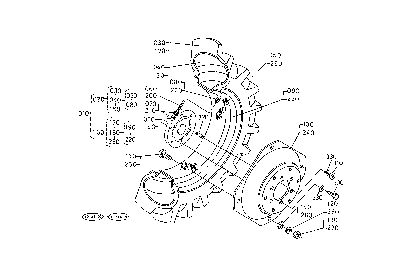 Rear Wheel (11.2-24 Fslfa)
