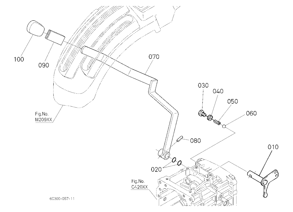 Front Wheel Drive Lever