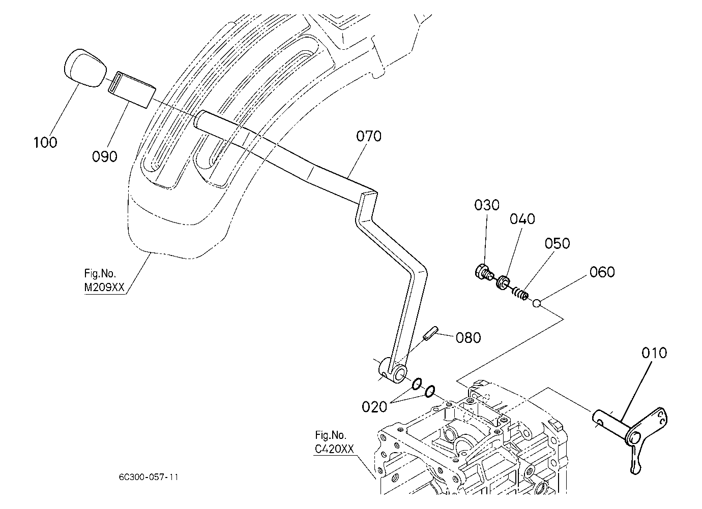 Front Wheel Drive Lever