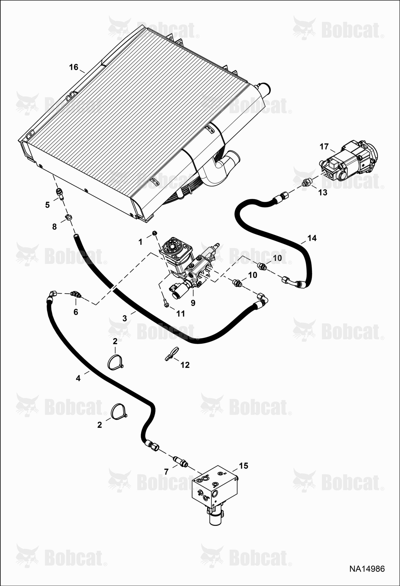 Hydraulic Circuitry (Fan Motor) (Reversible)