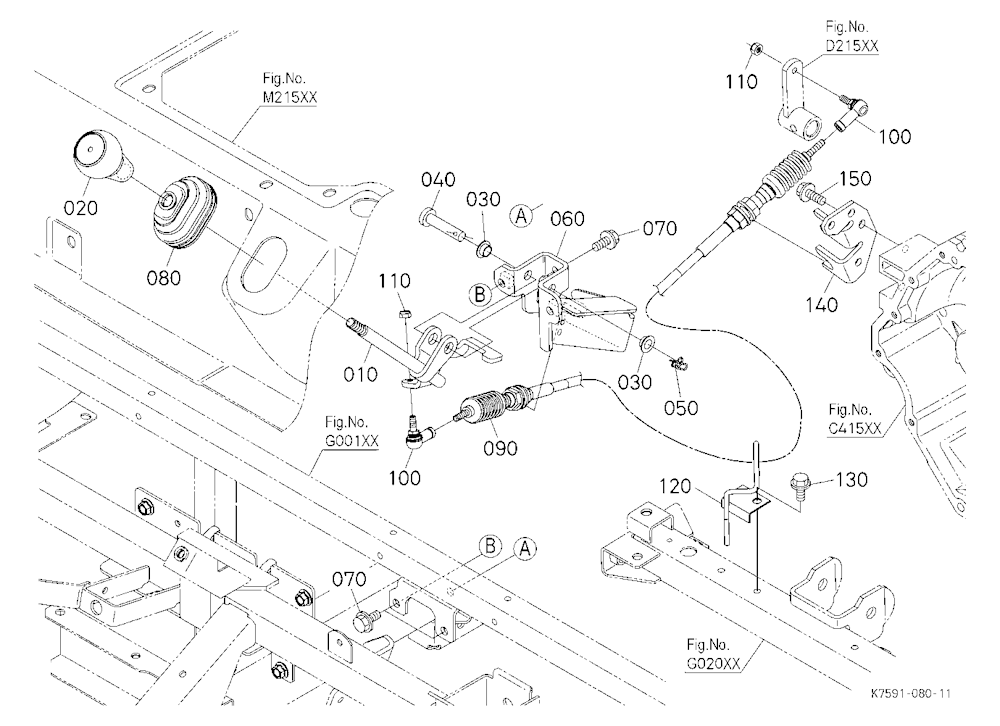 Front Wheel Drive Lever