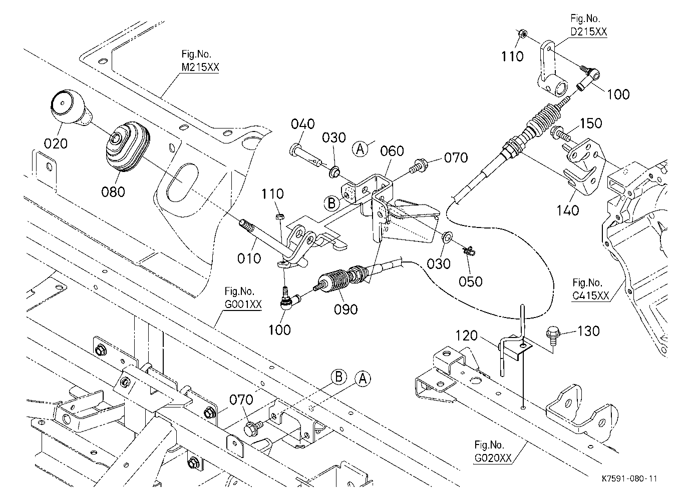 Front Wheel Drive Lever