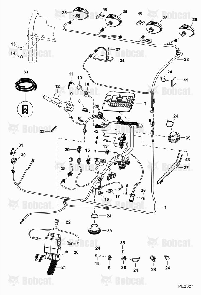 CAB Electrical (Plastic Covered Pedal Assembly)