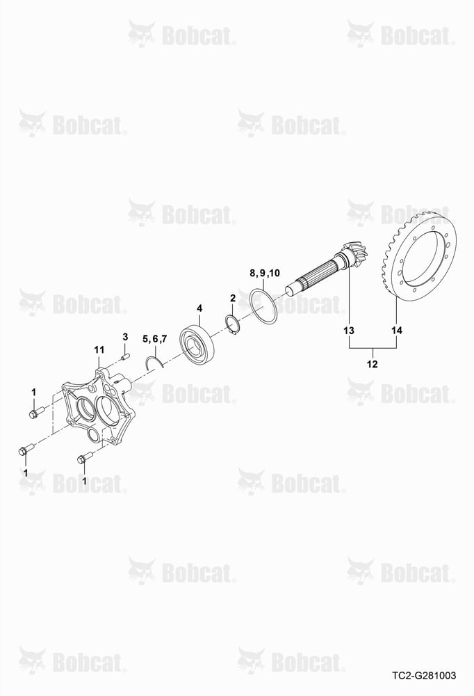 Spiral Bevel Pinion Shaft Group