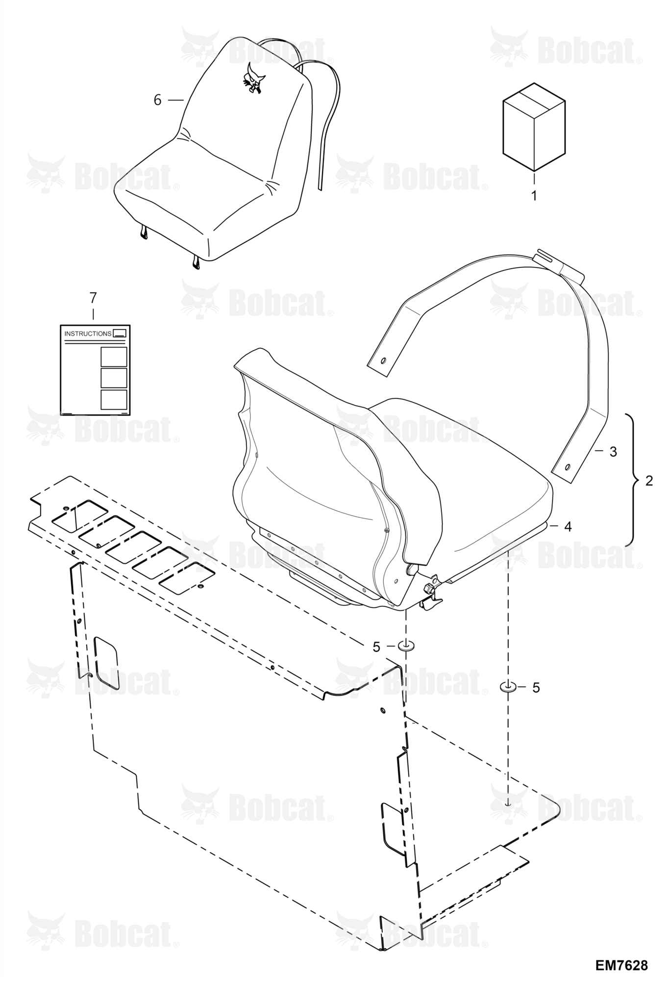 Seat Kit (Vinyl Suspension)