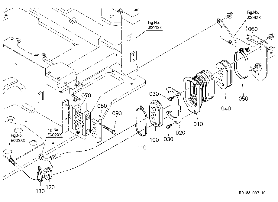 Oil Piping (Delivery Hose Clamp)