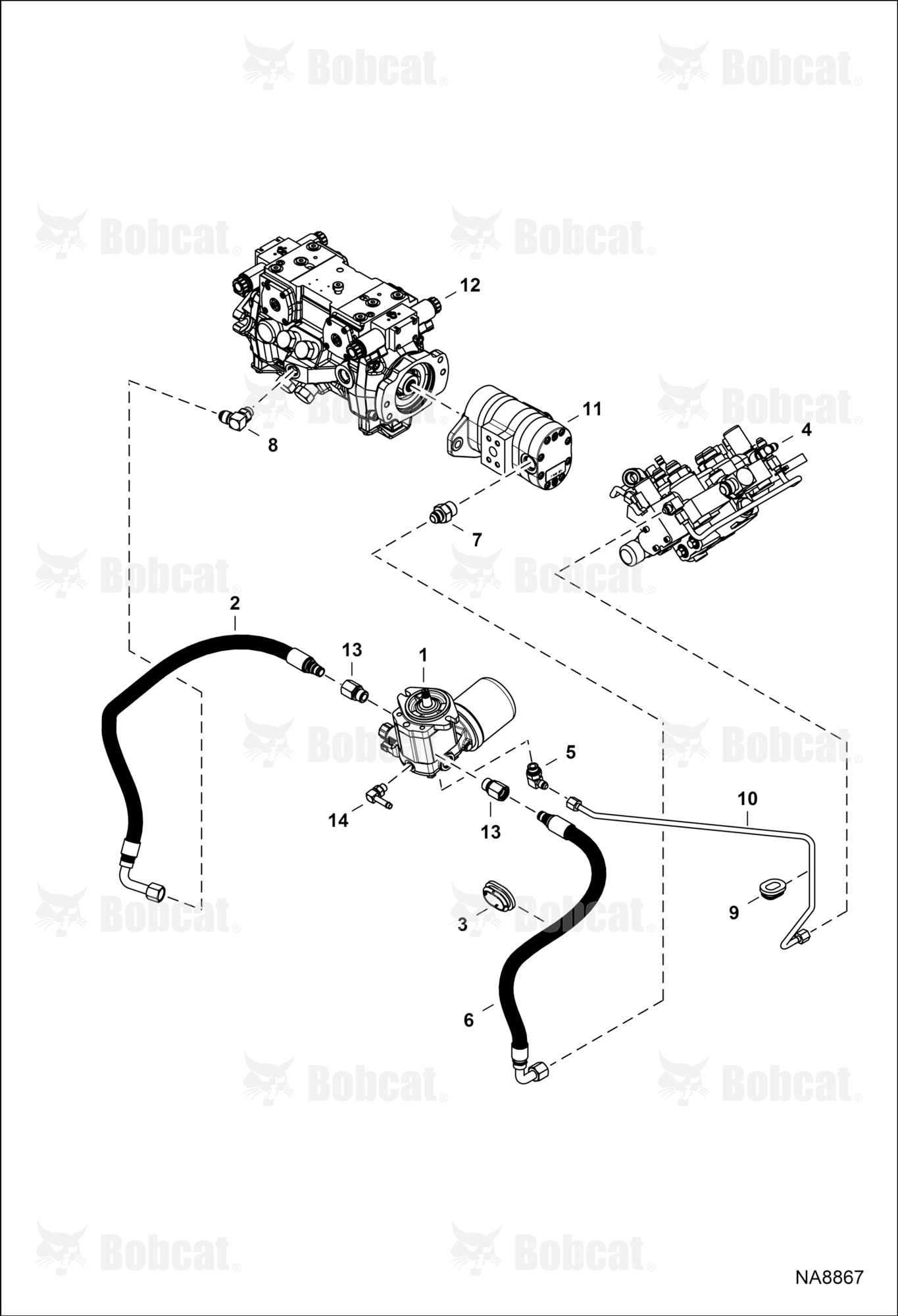 Hydrostatic Circuitry (Cooling Fan)  ACS712905 - ACS713190, ACSL12907 - ACSL12912