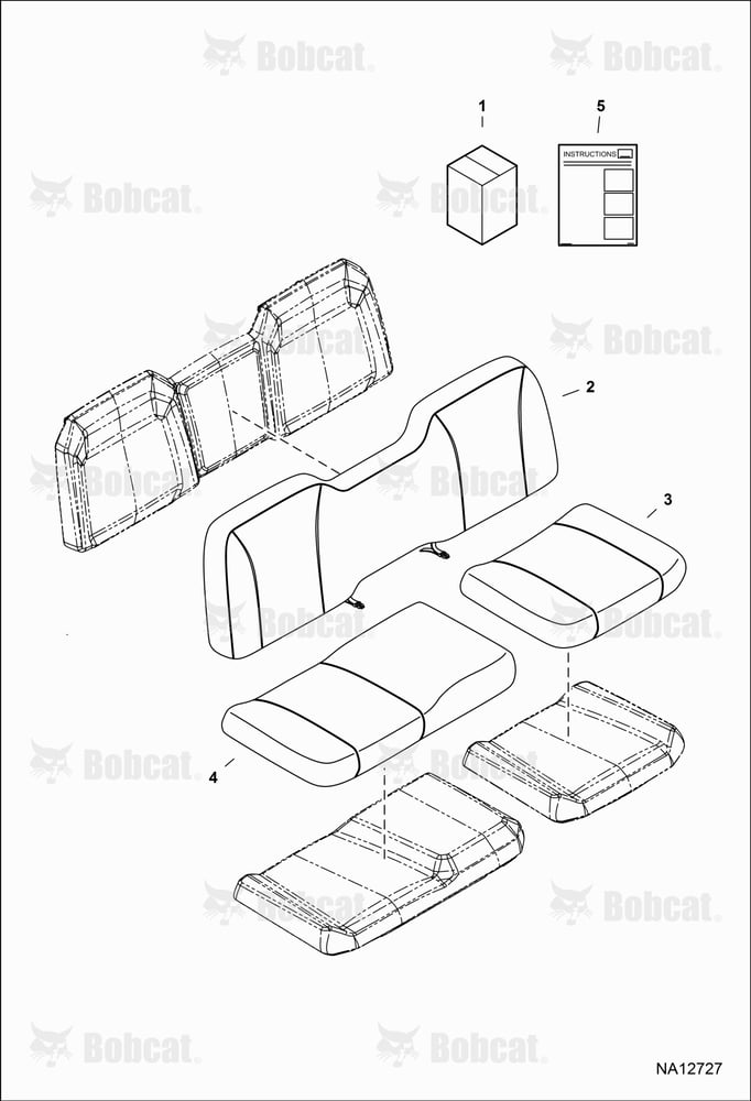 Seat Cover Kit (60/40 Bench Seat) (Front)