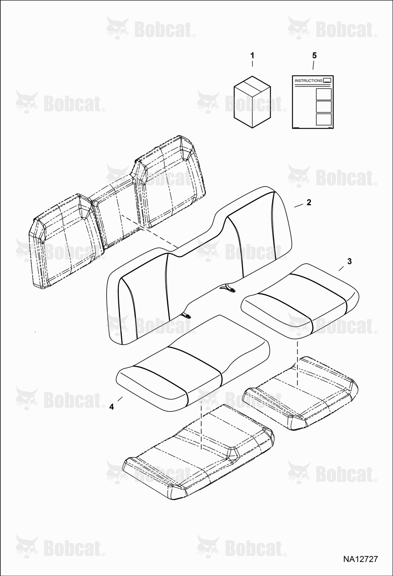 Seat Cover Kit (60/40 Bench Seat) (Front)