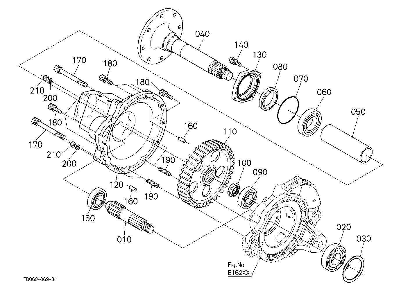 Rear Axle Rh