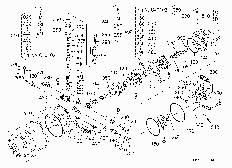 SWIVEL MOTOR (COMPONENT PARTS)