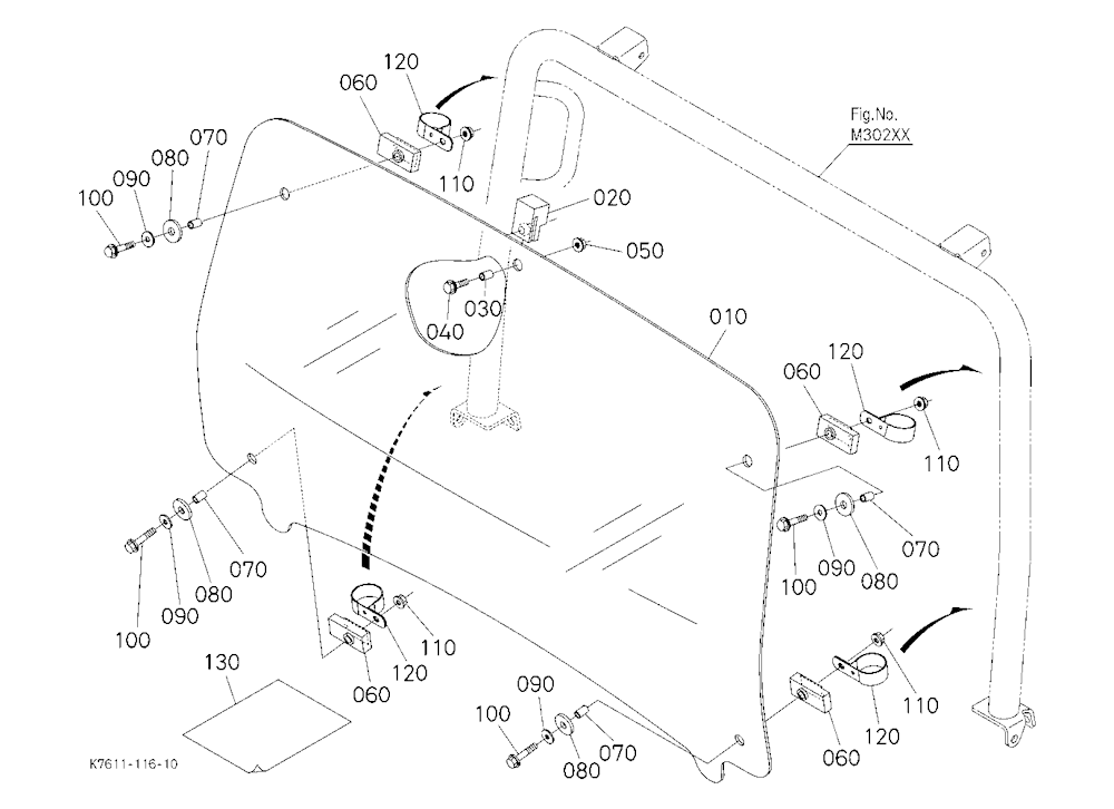 Polycarbonate Windshield Kit (W/G. No. V4442) [Opt