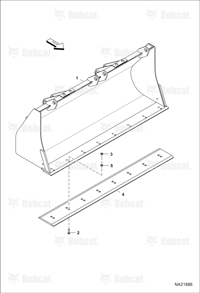 Bucket (2280 mm (90") (Cutting Edge)