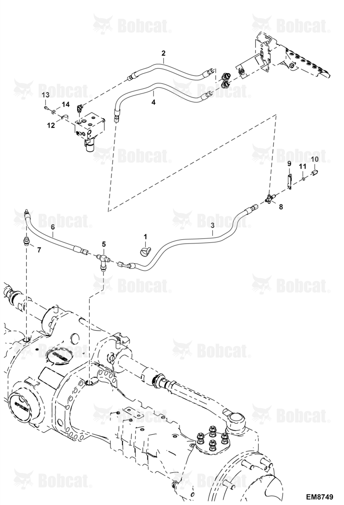 Hydraulic Circuitry (Brake Valve) (W/Trailer Brake) B35F11001 & Above
