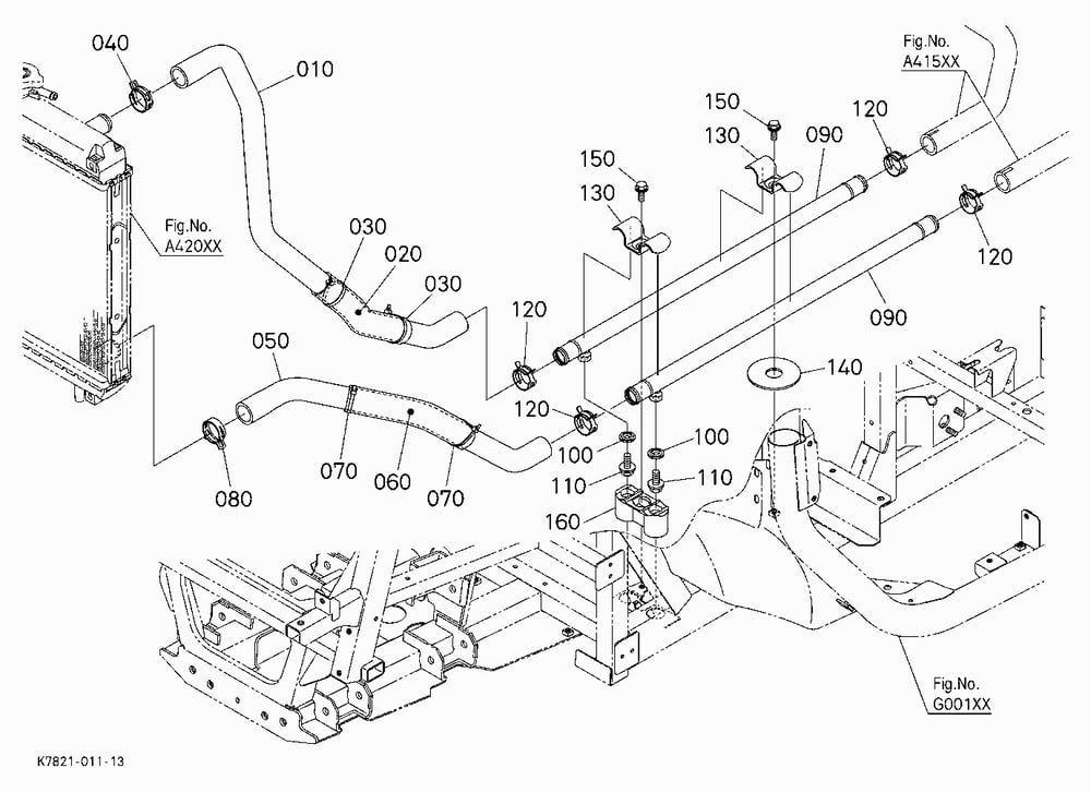 WATER PIPE (BODY FRONT)