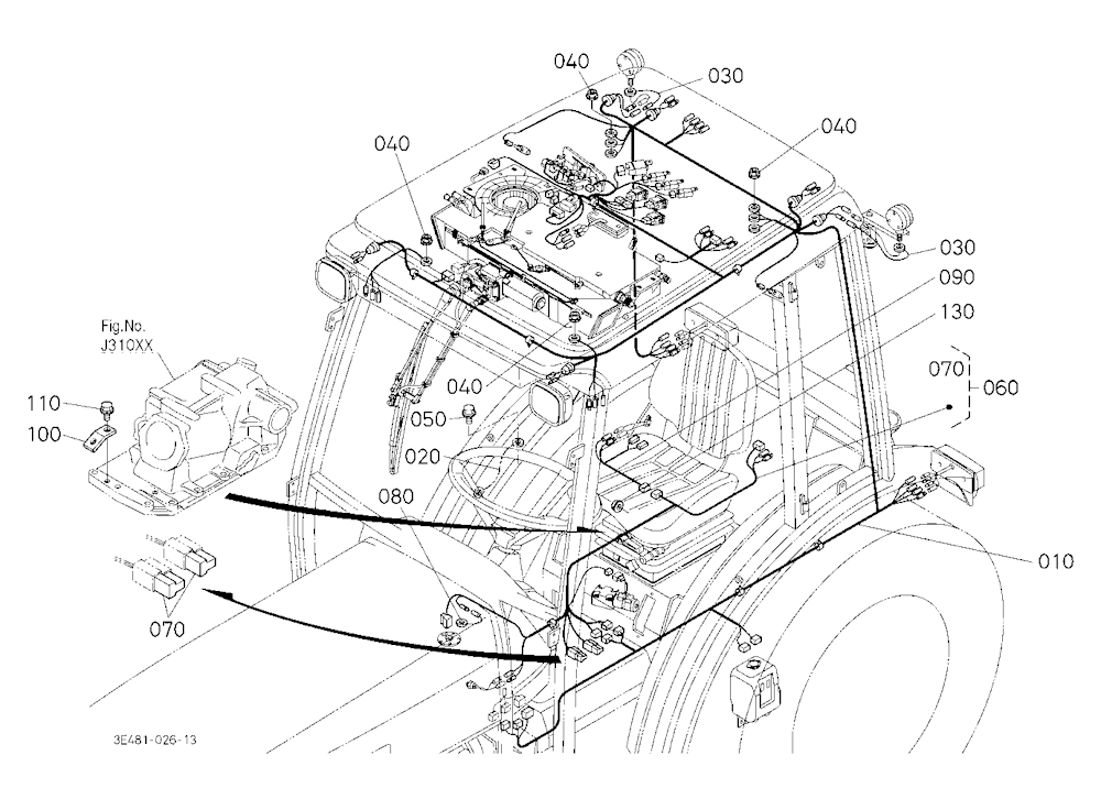 Electrical Wiring (Cab) [Cab Type] [New Type]