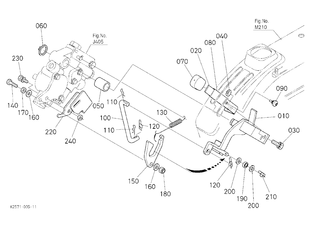Pto Gear Shift Lever