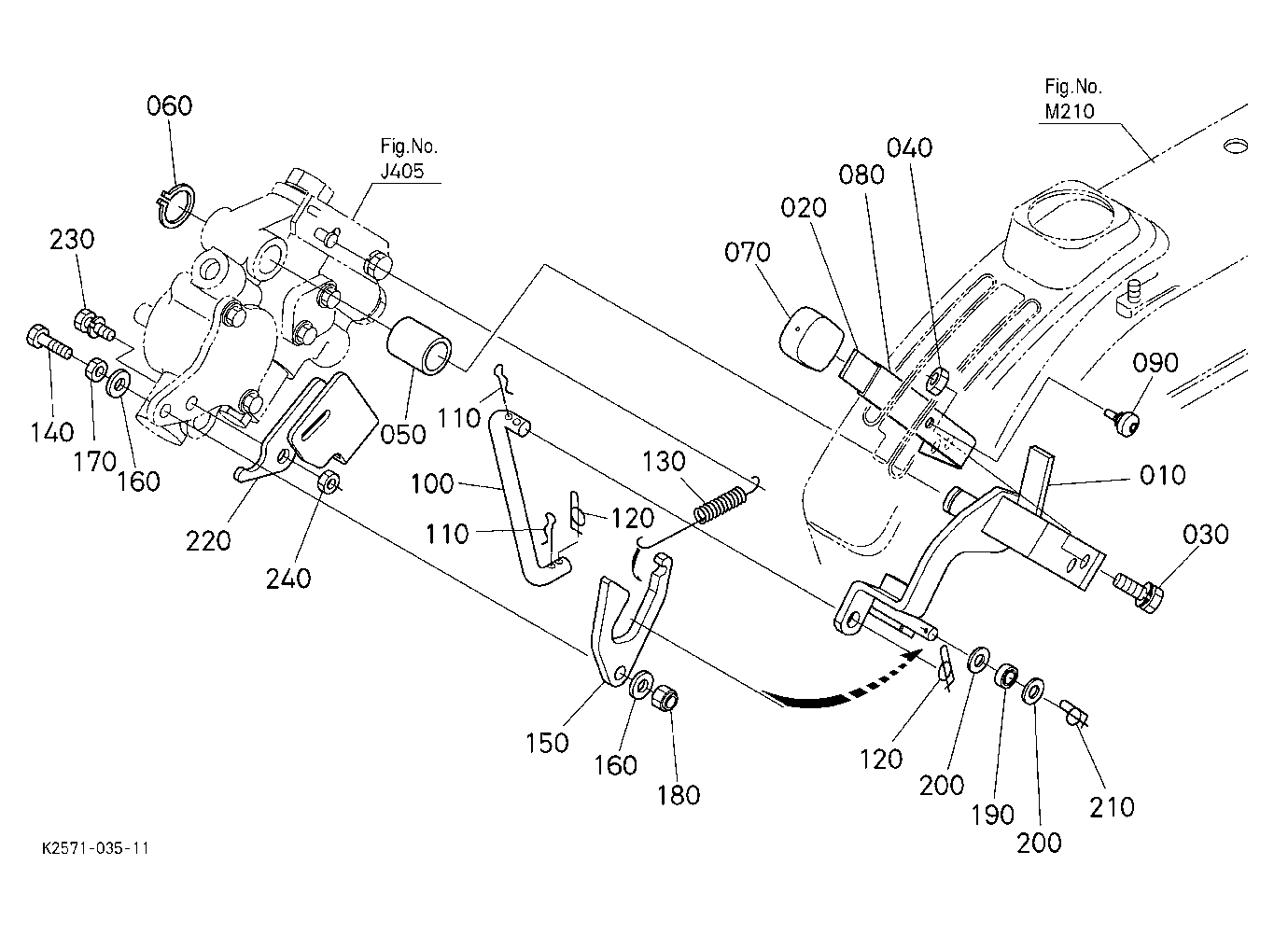 Pto Gear Shift Lever