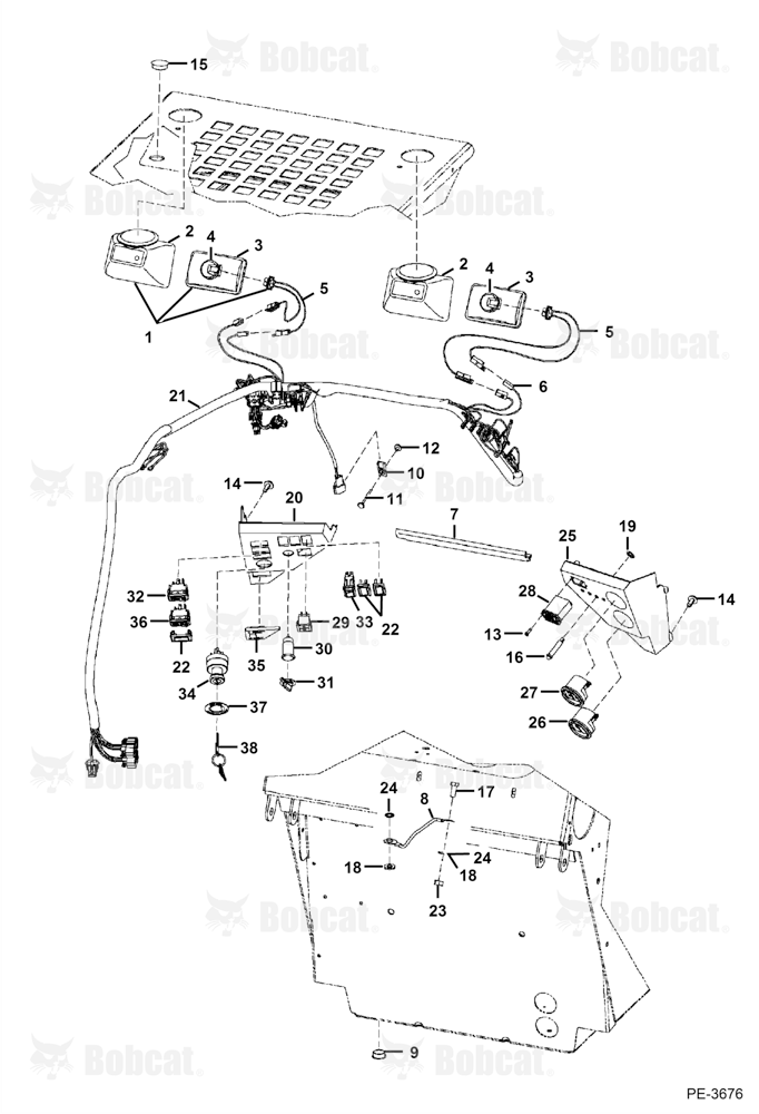 CAB Electrical Circuitry (Halogen Work Light)