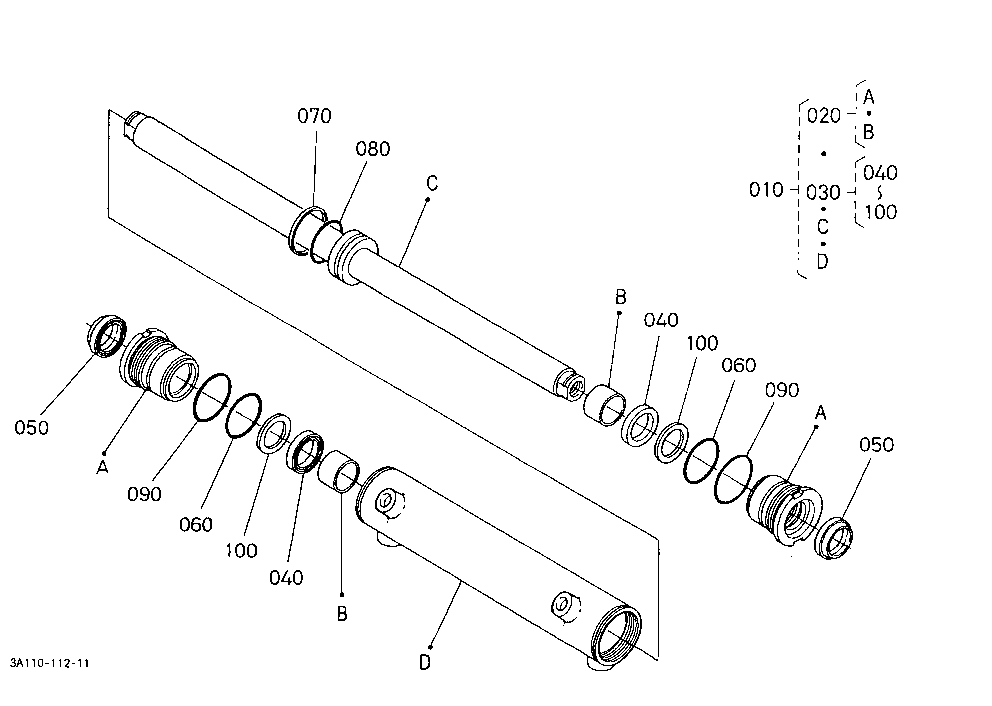 Steering Cylinder [Component Parts] [Old]