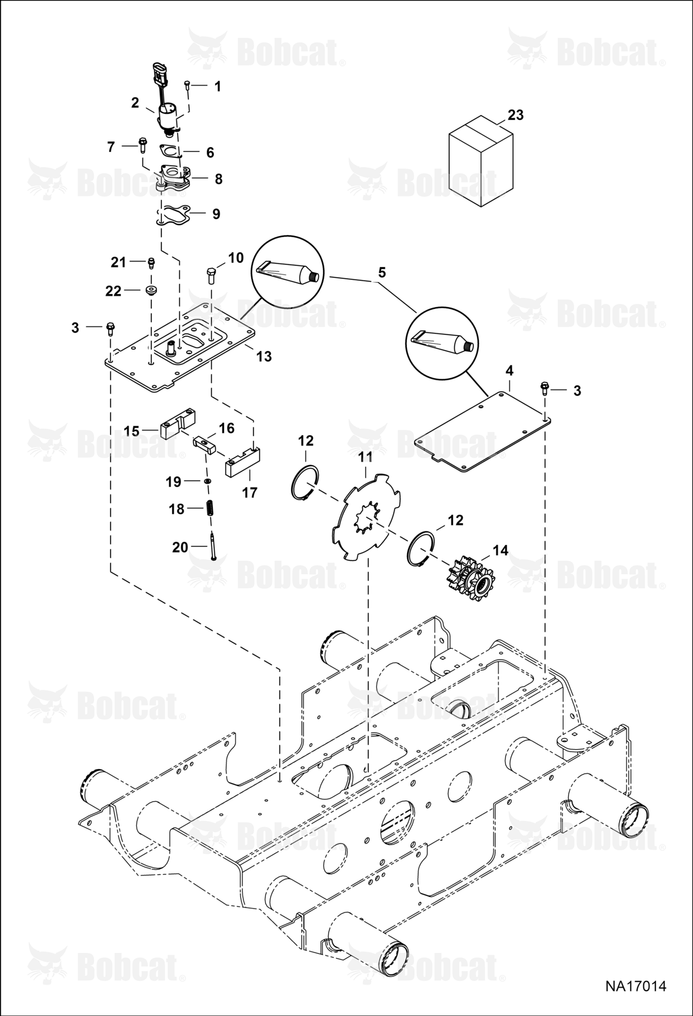 Disc Brake (Poclain Drive Motor)  B1ED14063 & Above