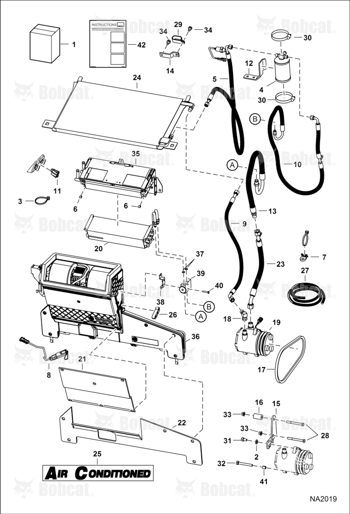 Heater & A/C (A/C Kit) (Used on Heaters W/Plastic Housing)