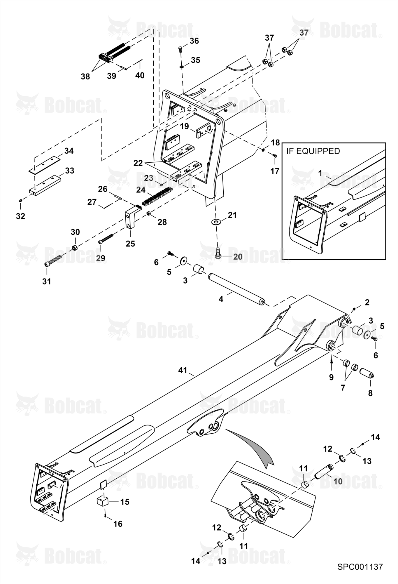 Outer Boom  A8GW11001 & Above, A8HD11001 & Above
