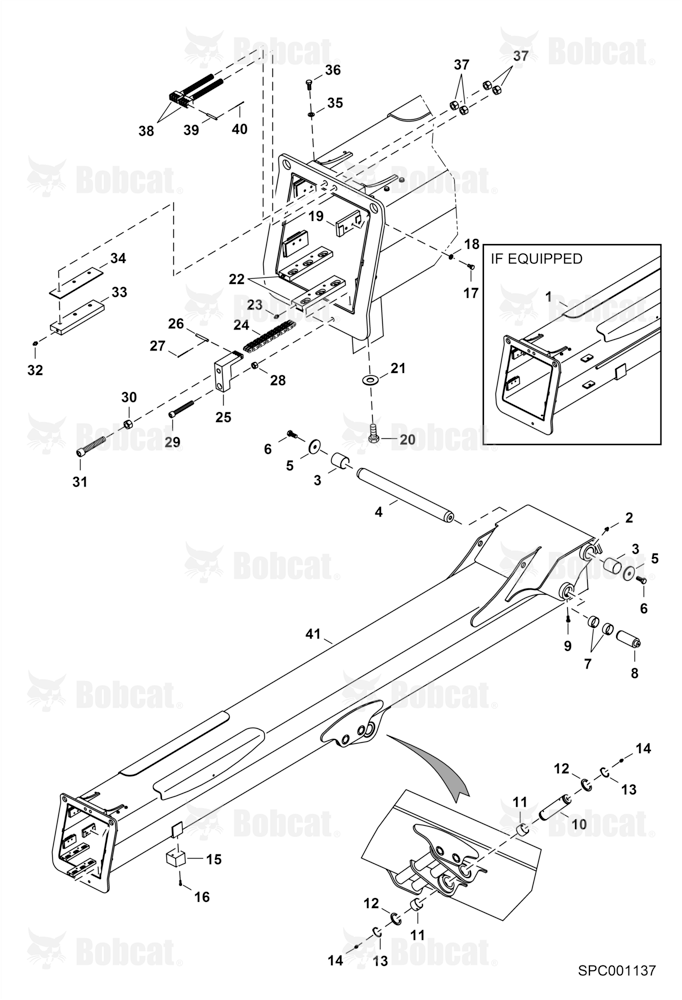 Outer Boom A8GW11001 & Above, A8HD11001 & Above