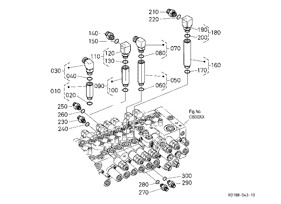 Control Valve Adaptor (Arm/Bucket)