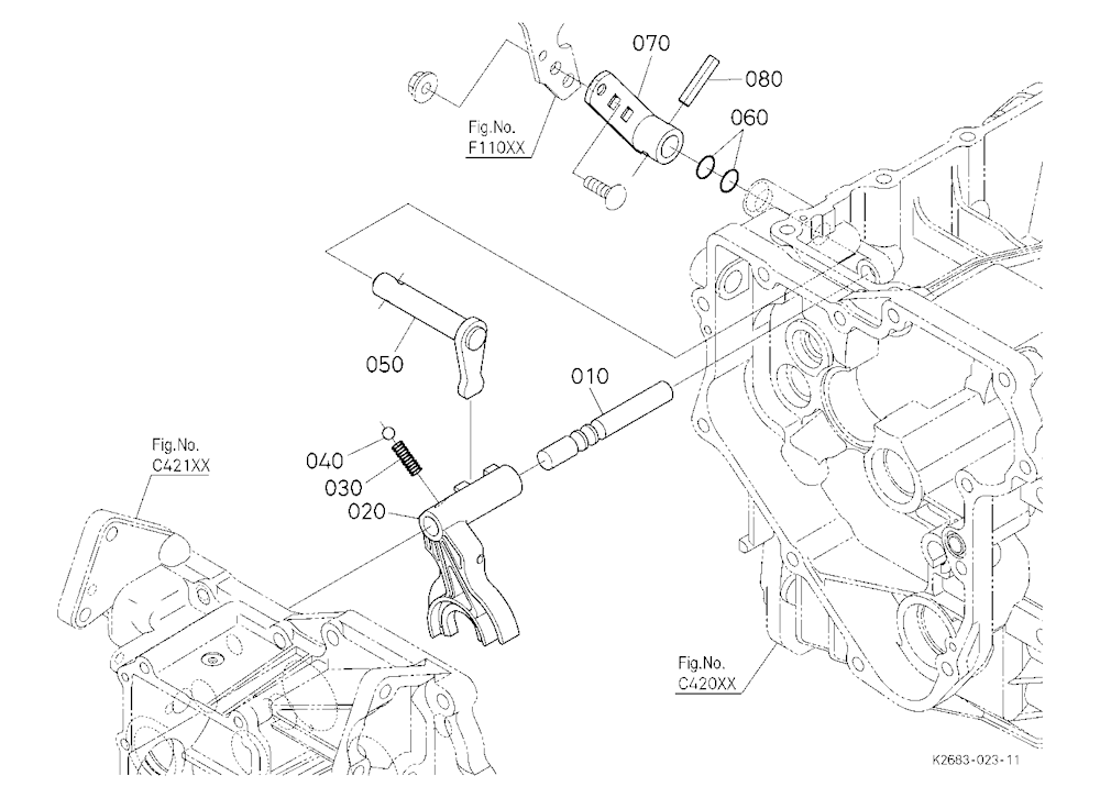 Range Gear Shift Fork