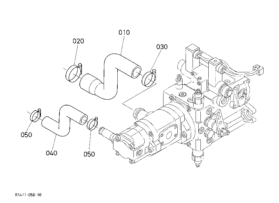 Hydraulic Oil Line (Suction)