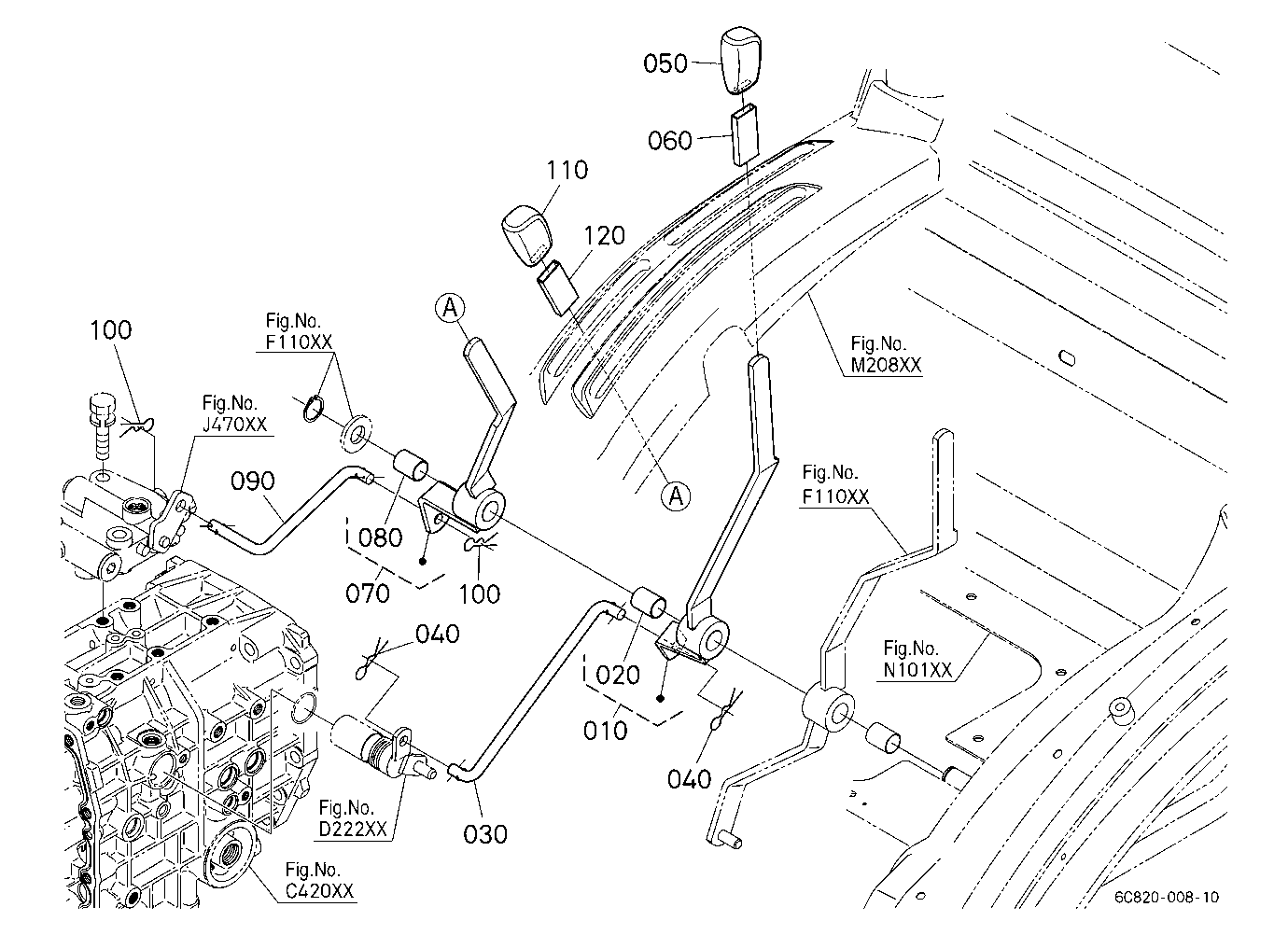 Pto Gear Shift Lever