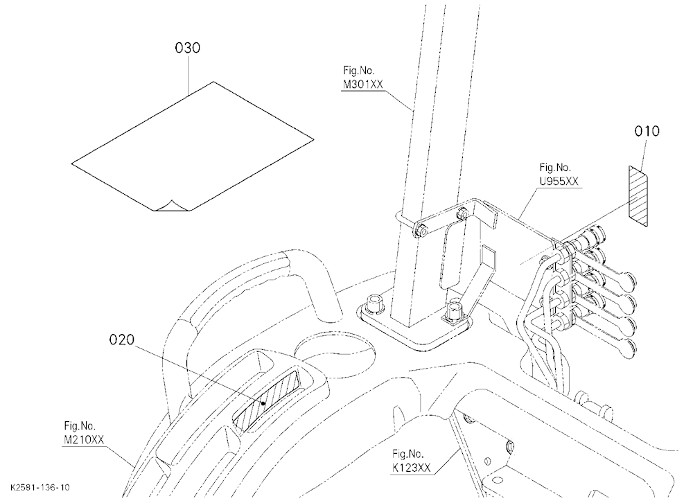 Rear Control Valve Kit(Label) [Option]