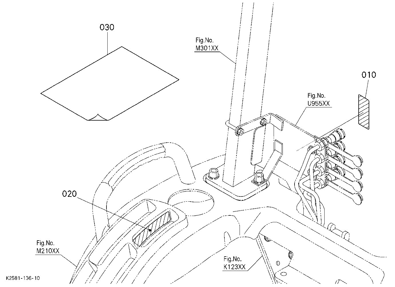 Rear Control Valve Kit(Label) [Option]