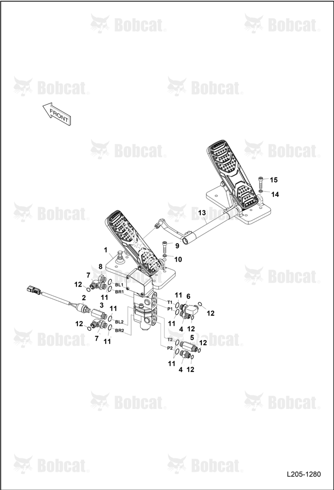 Brake Pedal Valve & Steer Unit