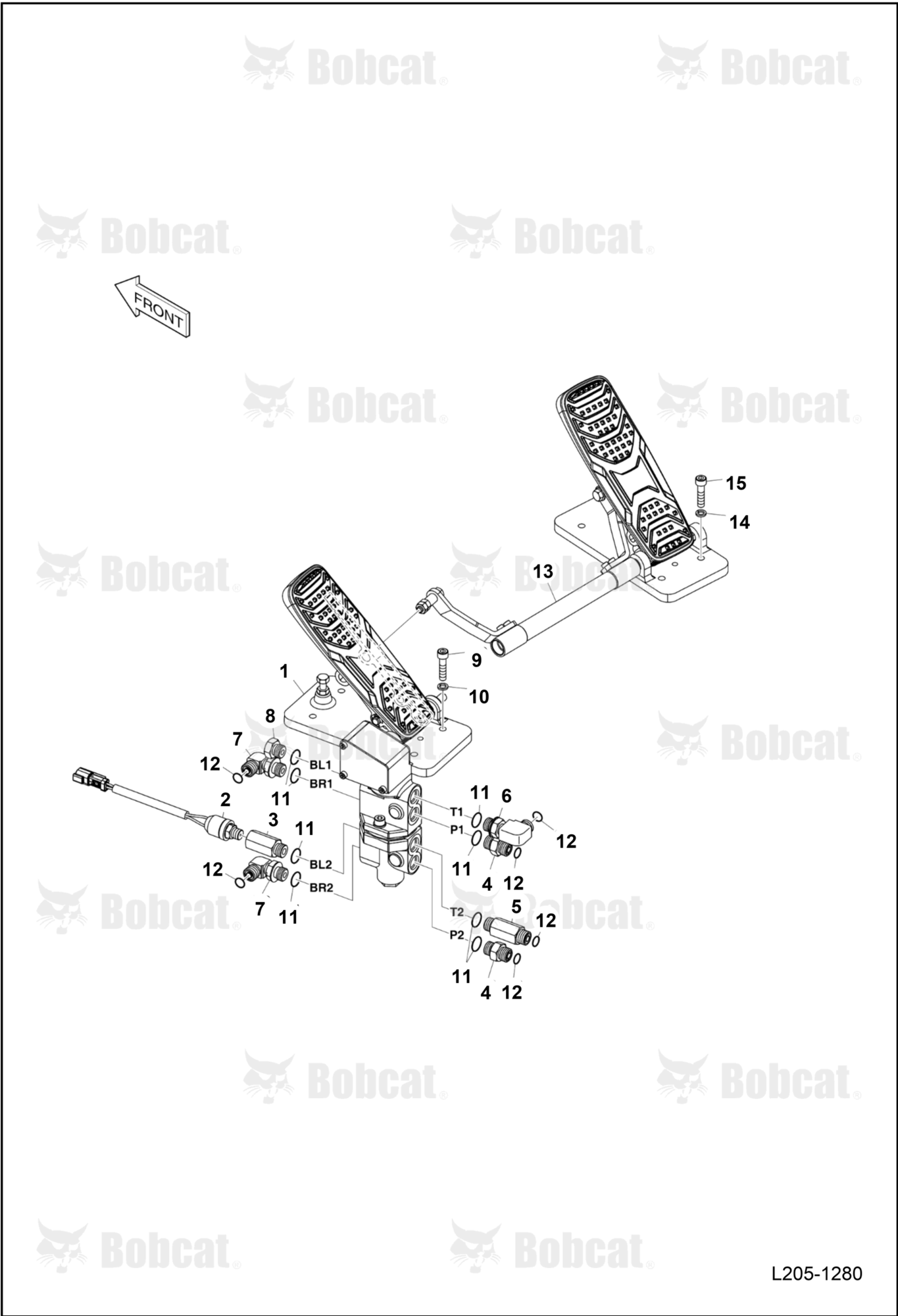 Brake Pedal Valve & Steer Unit