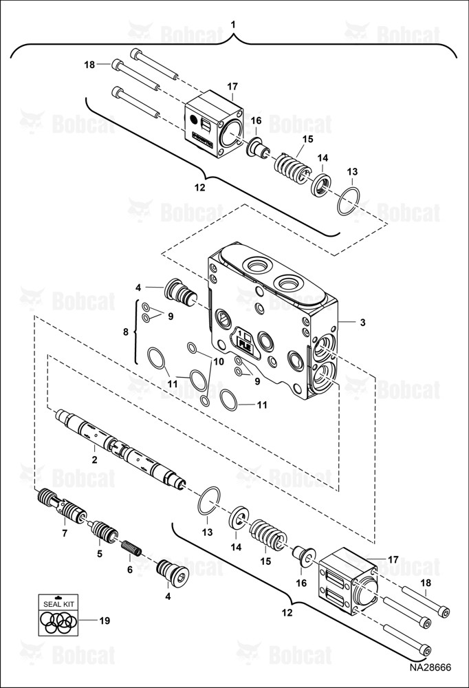Hydraulic Control Valve (Slew Section)