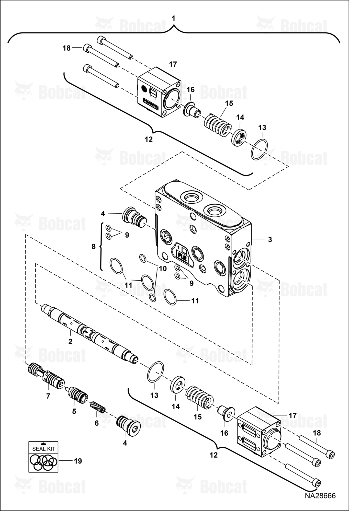 Hydraulic Control Valve (Slew Section)
