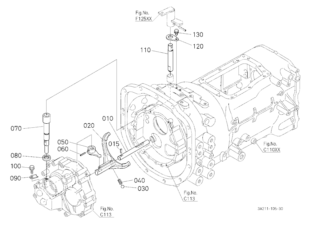 Range Gear Shift Fork/Creep Gear Shift Fork [Rops