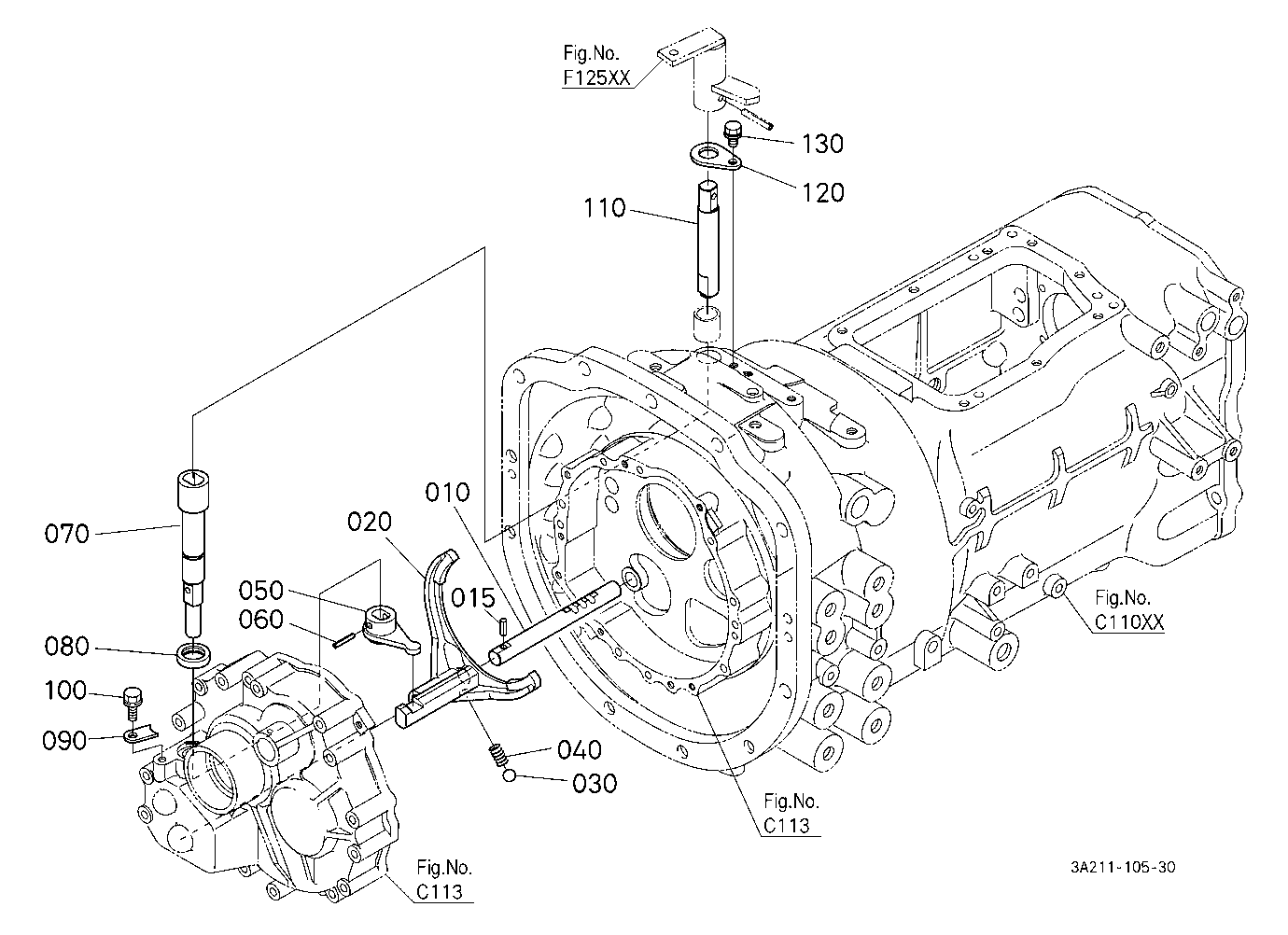 Range Gear Shift Fork/Creep Gear Shift Fork [Rops