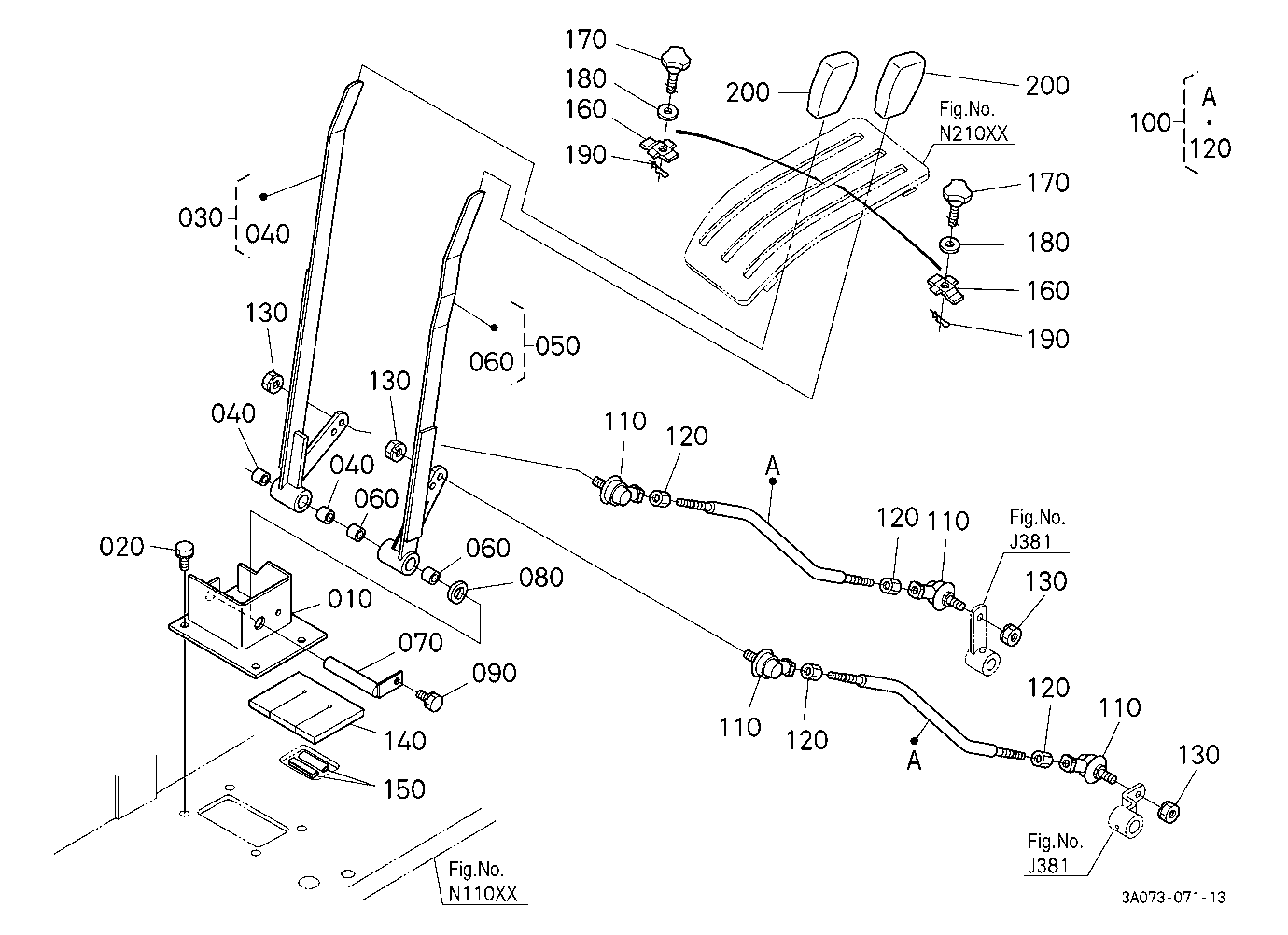 Draft And Position Control Lever [Cab Type]